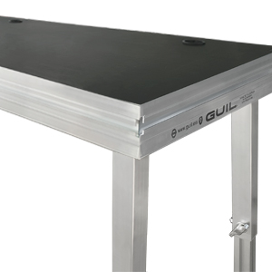 Mesa para DJ / Mesa de control de aluminio de 150 x 65 cm